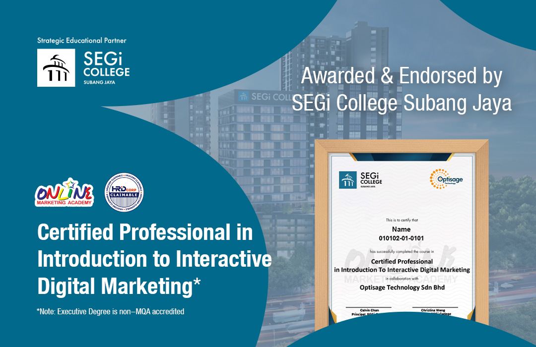 Certified Professional in Introduction to Interactive Digital Marketing*